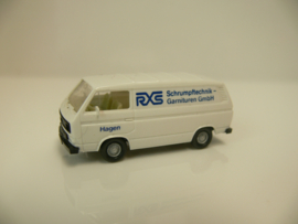 Wiking 1:87 VW Transporter T3 RXS Hagen Schrumpftechnik Garnituren GMBH