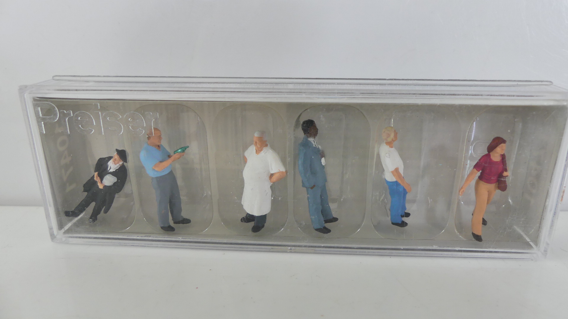 Preiser 1:87 H0 Amerikaanse straat scene / figuren ovp 10471