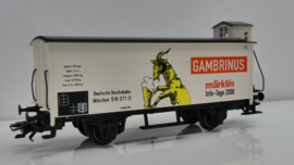 Marklin H0 goederenwagon Info Tage 2008 Bierwagen Gambrinus DRG ovp  94314