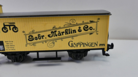 Märklin H0 Goederenwagon opdruk Gebr. Märklin&Co Göppingen in fraai blikken doosje Ima 2013 ovp 94420