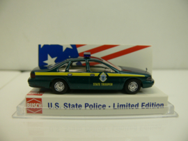 Busch 1:87 H0 Chevrolet Caprice Police US State Police State Trooper Vermont USA model Limited edition ovp 47690