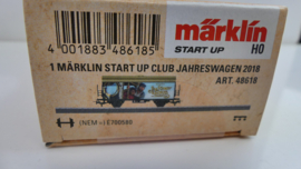 Marklin H0 goederenwagon jaarwagen Jim Knopf en Wilde 13 Start Up Club 2018 ovp 48618
