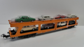 Märklin H0 Autotransporter ÖBB met 8 automodellen ovp 4174