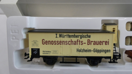 Märklin H0  goederenwagon Museumwagen Genossenschafts-Brauerei met vrachtwagen en vaten  ovp 1994