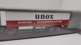 Brekina 1:87 H0  vrachtwagen DAF DO2000 KSZ  UNOX soepen - Vleesproducten ovp