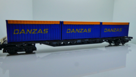 Roco H0 Goederenwagon Container wagon Danzas Lang ovp 4363