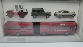 Wiking 1:87 H0 4 delige set Mercedes Benz voertuigen ovp