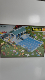Faller 1:87 H0 bouwdoos zwembad met functie en figuren OVP 383