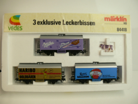 Marklin H0  goederenwagen set 3 exklusive Leckerbissen Exclusiv Vedes ovp 84418