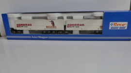 Roco H0 goederenwagon Kombirail DB dubbele set Roadrailer Europa SBB Cargo Migros ovp 1903