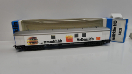 Märklin H0  goederenwagon reclame / tentoonstelling wagon McDonald's  ovp 84121