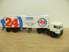 Herpa  vrachtwagen  MAN GWK 24h Open Hazeldonk Bergh