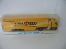 Rietze 1:87 vrachtwagen Iveco Eurostar Euro Express DBP Deutsche Post ovp 60529