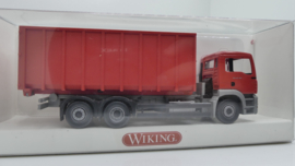 Wiking 1:87 H0 Vrachtwagen MAN TGA M 26.480 Meiller Abrollkipper / afrol container ovp 672 03 33