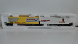 Roco H0 goederenwagon Kombirail DB dubbele set Roadrailer Europa SBB Cargo Migros ovp 1903