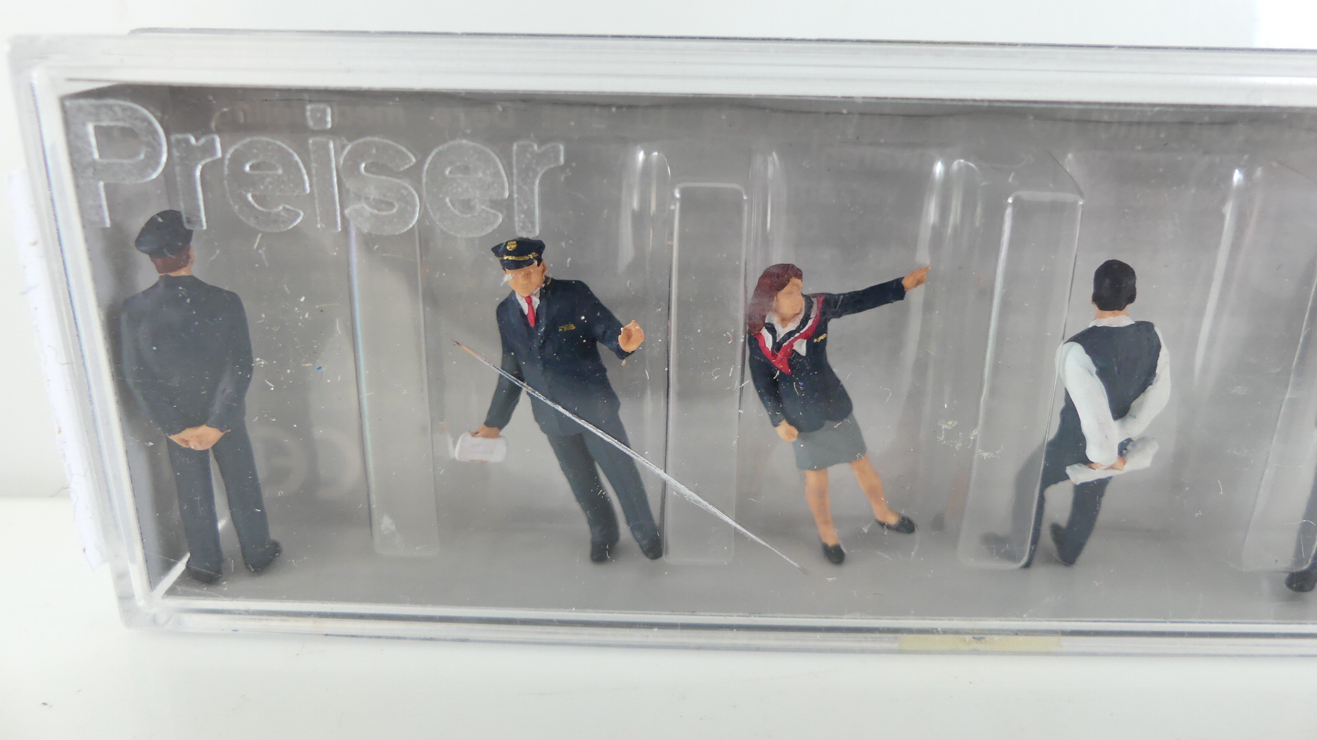 Preiser 1:87 H0  Amtrak Train Crew USA uitgave ovp 1010054