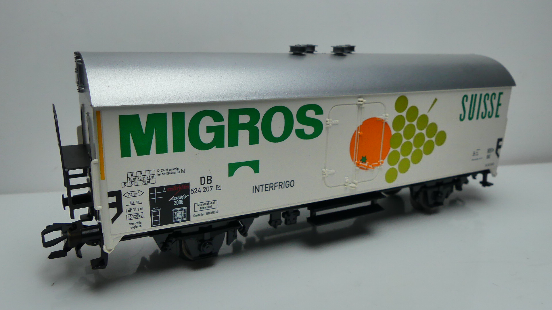Märklin H0 Goederenwagon gesloten Märklin DB Migros Jahreswagen 2006 ovp 48150