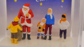 Preiser 1:87 H0 Kerstman met kinderen ovp 29098