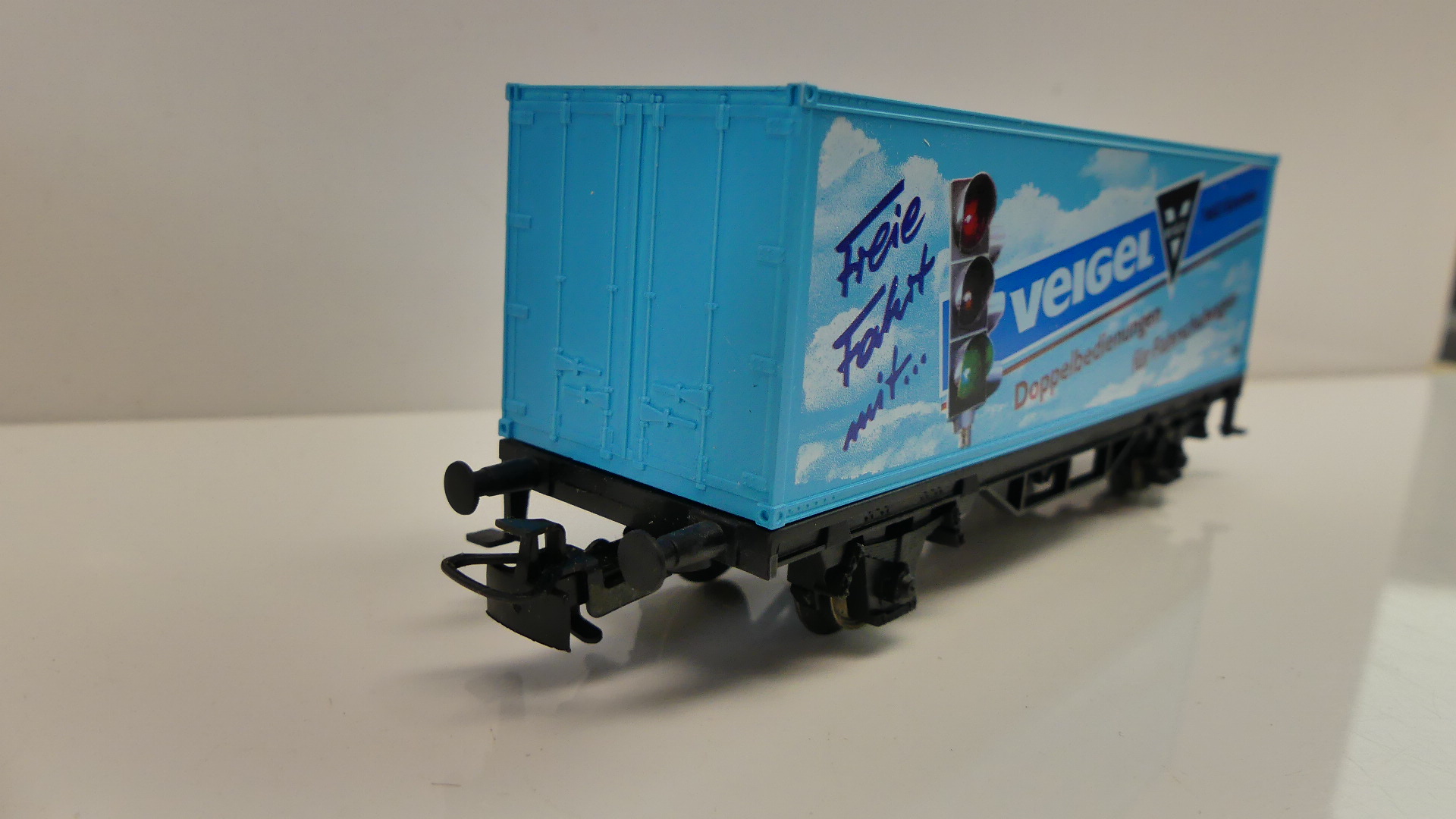 Märklin H0 goederenwagon Containerwagon Veigel Doppelbedienung ovp  57