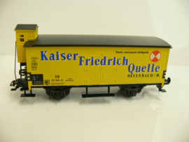 Marklin H0 gesloten goederenwagen met remmershuis DB Kaiser Friedrich Quelle ovp 4890