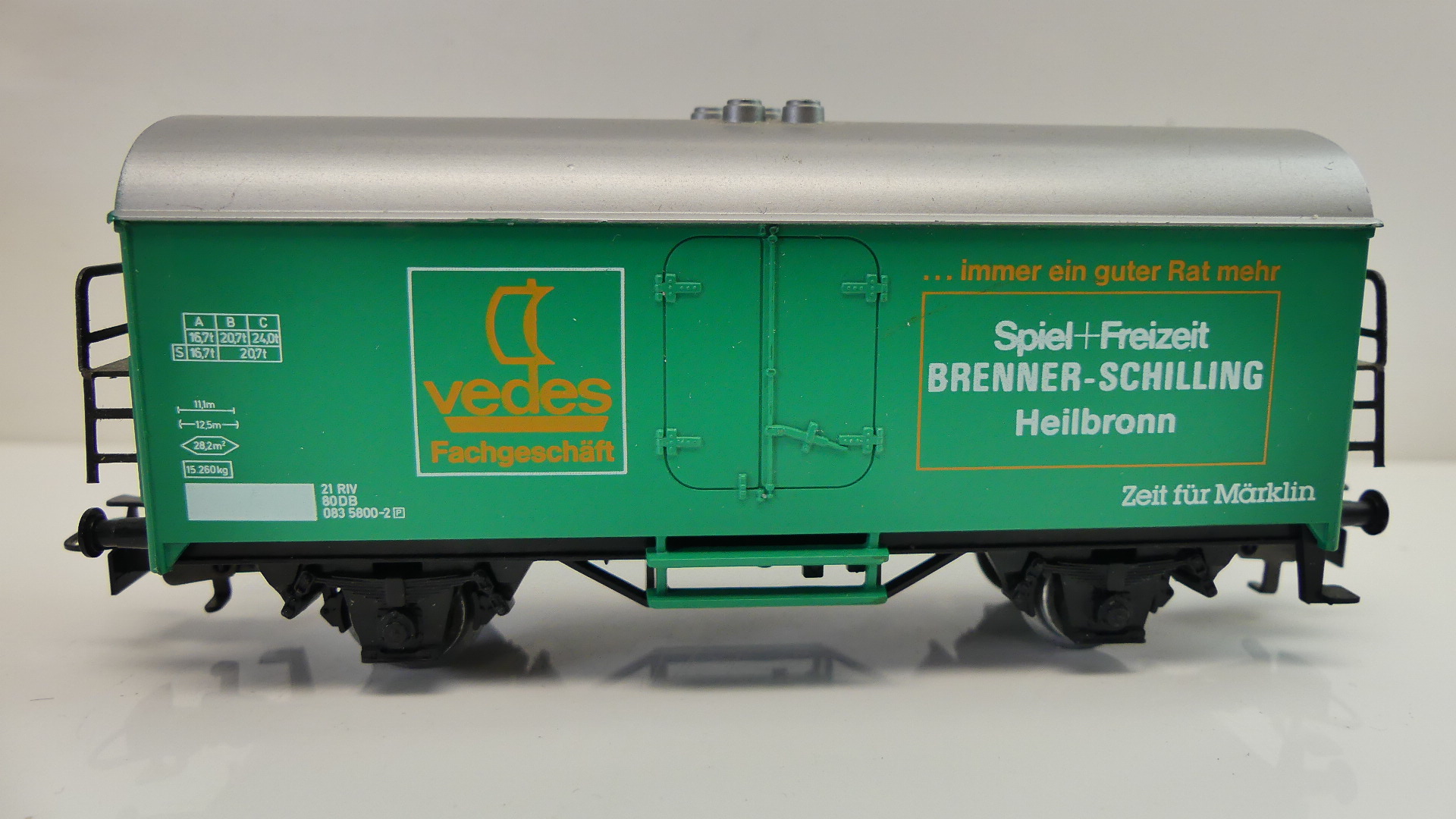 Märklin H0 goederenwagon koelwagon Vedes Brenner-Schilling Heilbronn ovp