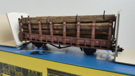 Piko H0  goederenwagon DR  Röngenwagon met Houtlading ovp 5/6416-015