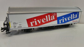 Märklin H0 goederenwagon Schuifbandwagen Hbils-vv Rivella - Grapillon SBB ovp 84735.13