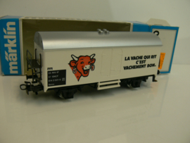 Marklin H0 goederenwagen Koelwagen SNCf la vache qui rit c'est Vachement bon  uit 1989 ovp 4415  89747