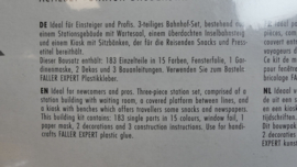 Bouwpakket H0:  Faller Actieset Bahnhoff Bruderstadt ovp 190072