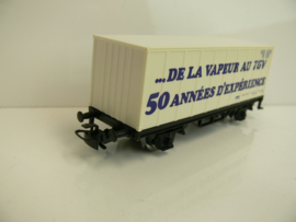 Märklin H0 goederenwagon Containerwagon SNCF Frankrijk De la Vapeur au TGV 50 Années d'expérience ( uit 4488)