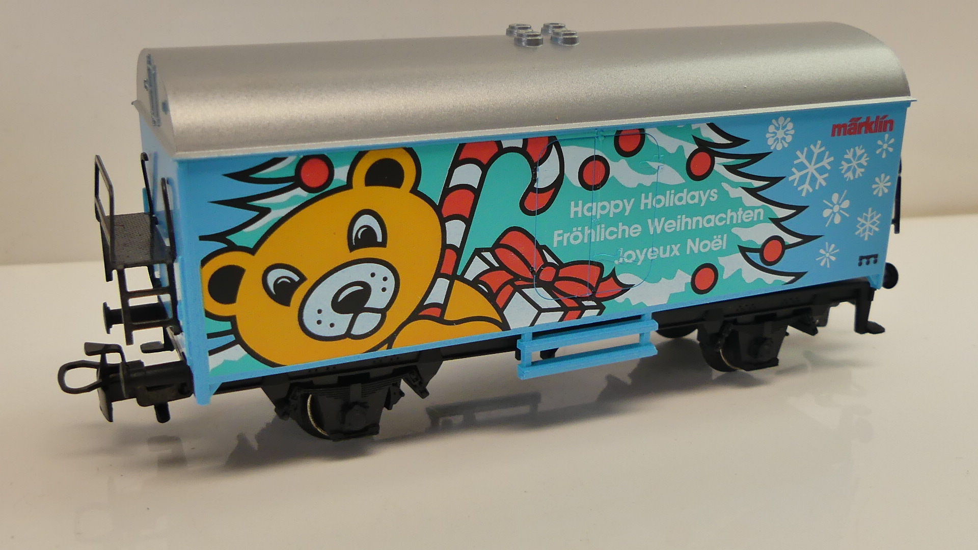 Märklin H0 goederenwagon koelwagon Kerst Fröhliche weihnachten Happy Holidays 1996 ovp 4415.042