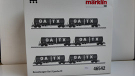 Märklin H0 Ketelwagenset GATX 6 delig ovp 46542