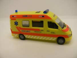 Herpa 1:87 H0 Mercedes Benz Sprinter Ambulance KIJLSTRA Drachten Oosterwolde ZEER Zeldzaam! SAF 200033