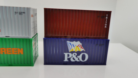 AWM H0 1:87 containerset 4 verschillende containers 20' ovp 90607