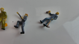 1:87 Figuren / poppetjes H0 wegwerkers / railbouwers