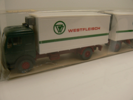 Wiking 1:87 H0 vrachtwagen Mercedes Benz Westfleisch koelwagen ovp 458