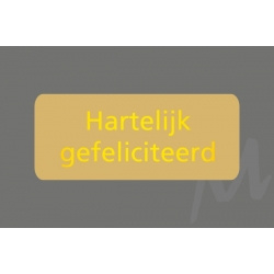 H.G. rechthoek goud