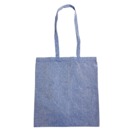 Gerecyclede katoenen tas blauw