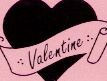 Valentijn stickers roze-fuchsia
