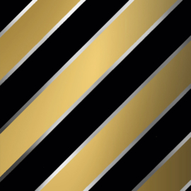 Stripes black gold
