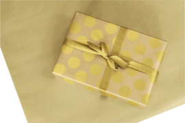 Stip Kraft Inpakpapier goud-kraft