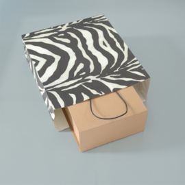 Twisted papieren tassen Zebra