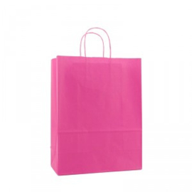 Budget Papieren draagtas fuchsia