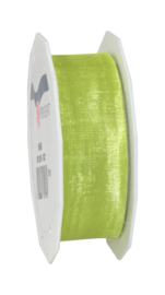 Organza Slitted limegroen