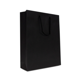 luxe papieren kraft tas zwart