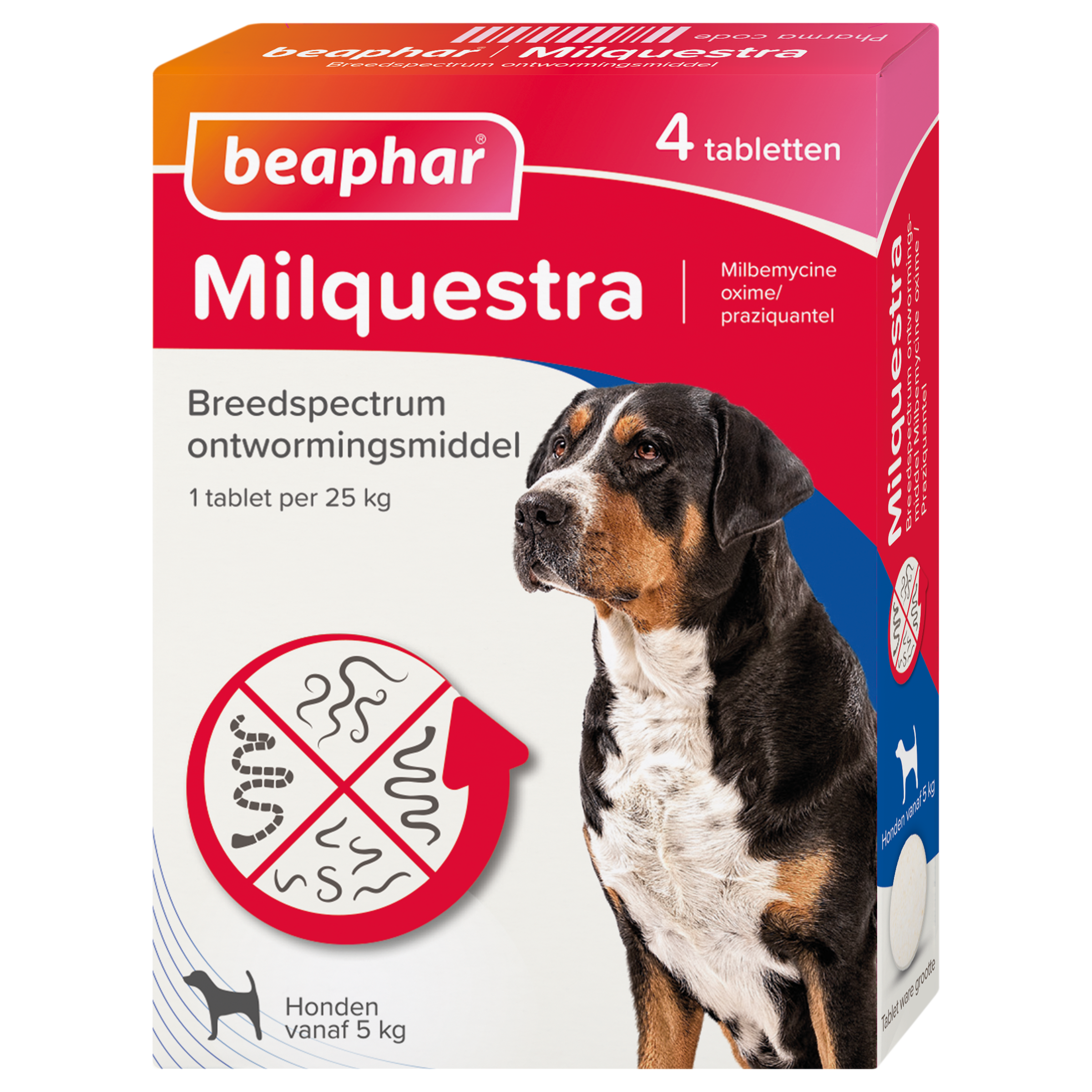 Milquestra ontworming Honden