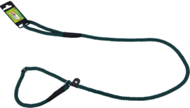 Retrieverlijn met dubbele stop rond 1,0 cm x 150 cm, groen
