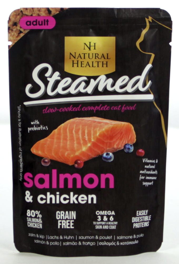 Natural Health Cat Steamed Salmon 85g
