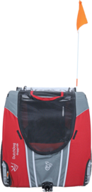 Doggy Ride fietskar Novel 20 cabin only rood/grijs