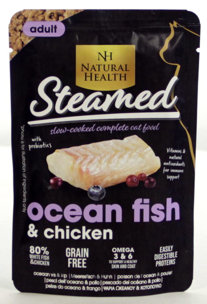 Natural Health Cat Steamed Ocean Fish 85g